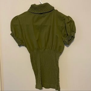 Bebe Medium Large turtle neck short sleeve